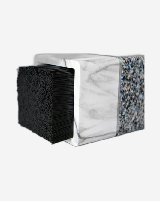 منظم سكاكين مطبخ بلاستيكي من فيسمان، 11×11×23 سم، لون رخامي