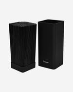 منظم سكاكين المطبخ من فيسمان، مقاس 10×10×22 سم، مربع الشكل، أسود (بلاستيك)