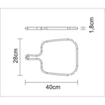 ترامونتينا منذ عام 1911، صنع في البرازيل، ترامونتينا بروفانس، لوح جبن من خشب الساج، مقاس 40×27 سم، FSC - بيضاوي