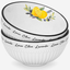Fissman Bowl Set 2Pc Lemon Provence Porcelain 12cm