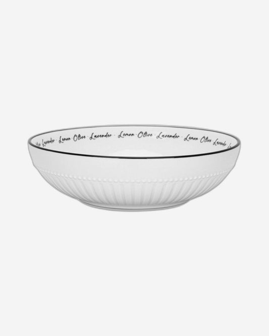 أطباق فيسمان العميقة من قطعتين، سلسلة ليمون بروفانس، 18 سم، بورسلين