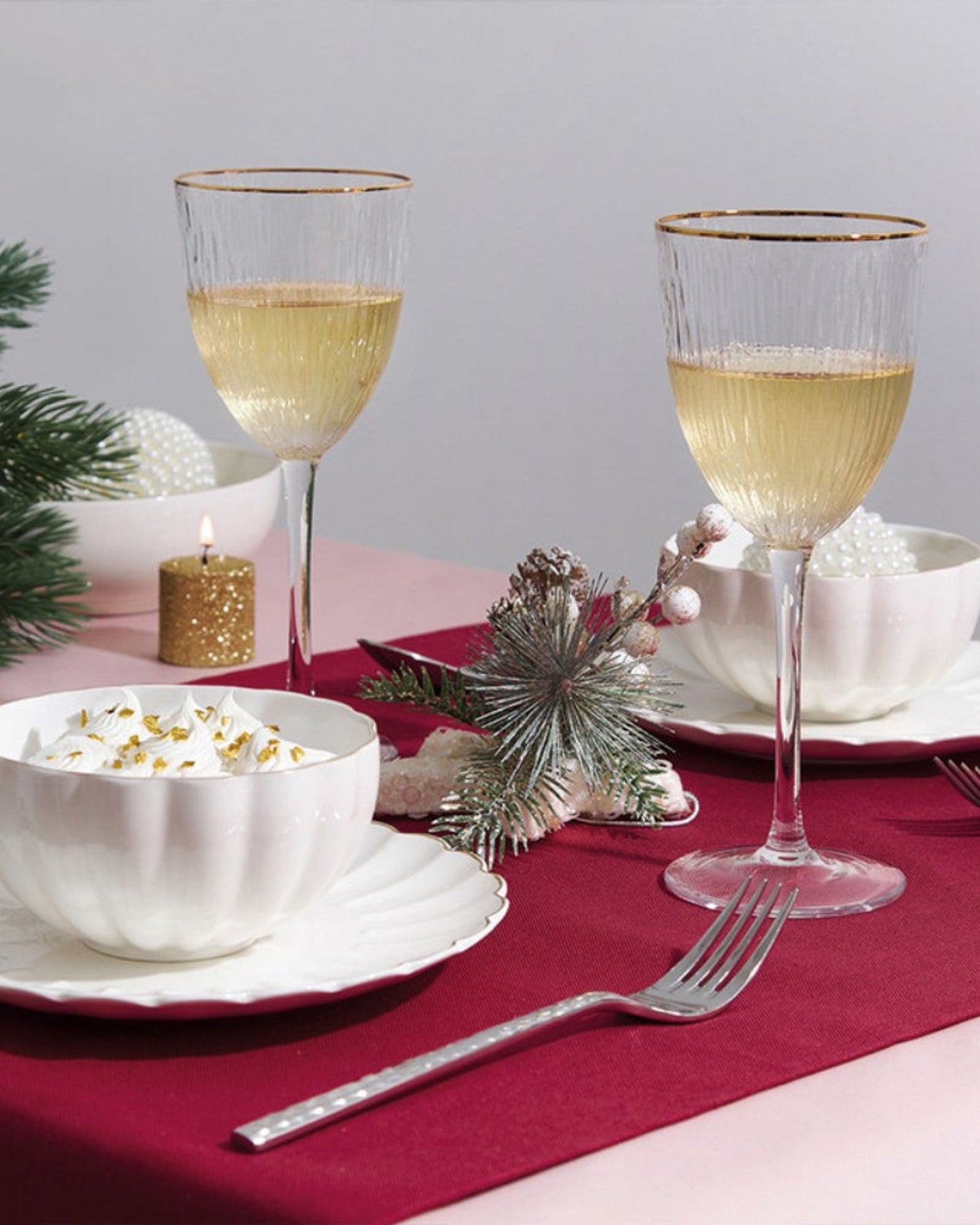 كأس نبيذ أبيض من فيسمان، قطعتان، سعة 300 مل