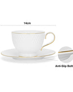 كوب وصحن فيسمان من قطعتين، سعة 200 مل، سلسلة نومي