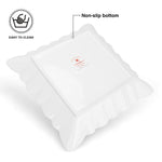 طبق تقديم مربع الشكل من فيسمان، 22.5 سم، بورسلين