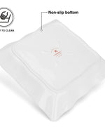 طبق فيسمان مربع الشكل 22 سم من الخزف الصيني العظمي الجديد لعيد الميلاد