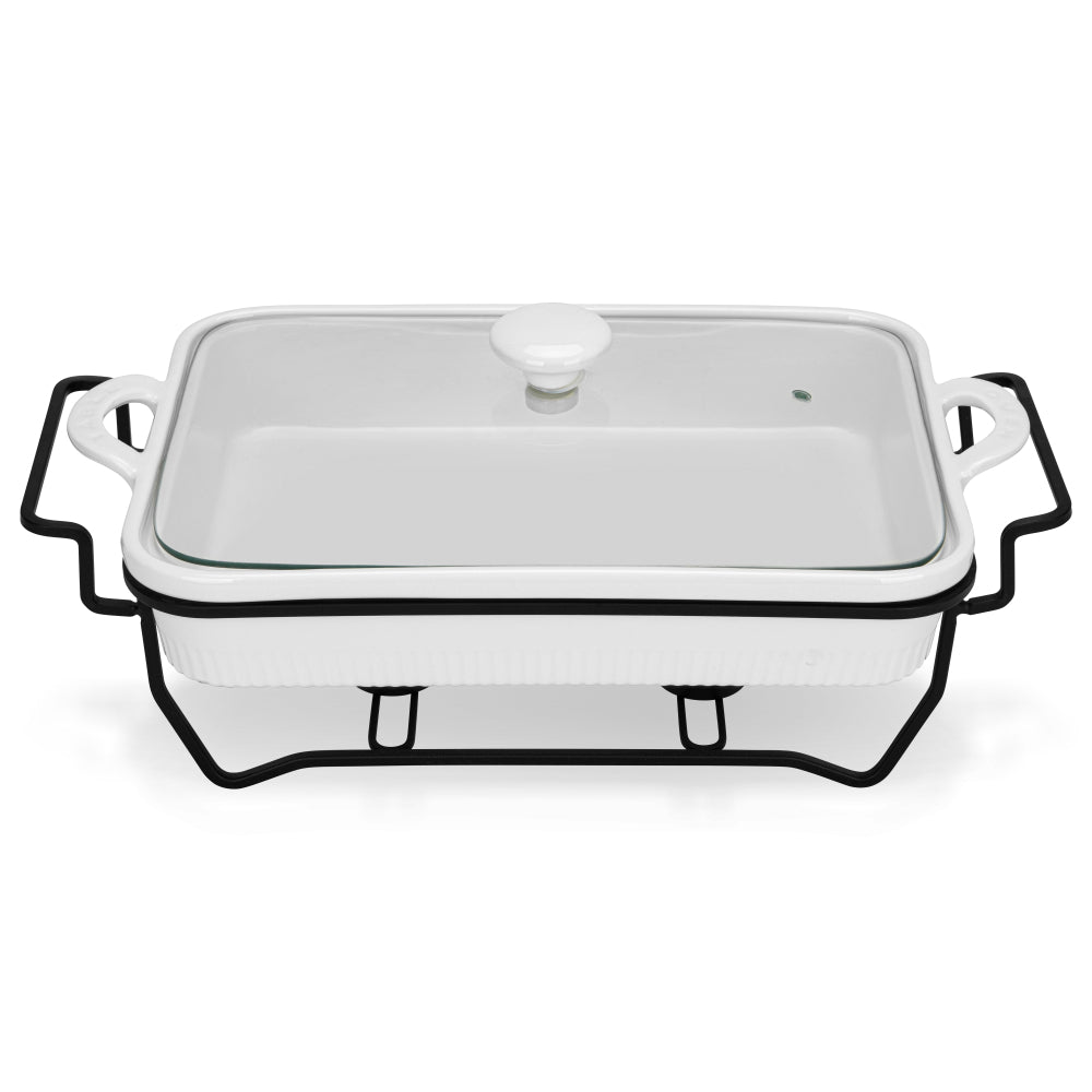 Fissman Rectangular Chafing Dish 31cm/2.2 LTR (Porcelain)