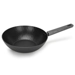 Fissman Wok Pan 28cm Aluminum With Induction Bottom Vela Rock Series Non-Stick Black/Silver