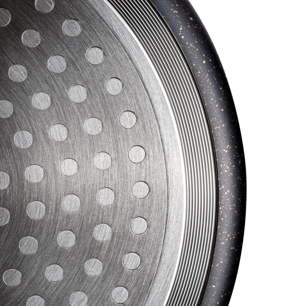 قدر فيسمان بغطاء زجاجي سعة 1.5 لتر، قدر ألومنيوم غير لاصق من تاتش ستون، مقاس 16×8 سم، سلسلة فورد