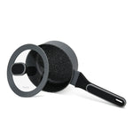 قدر فيسمان سعة 1.4 لتر مع غطاء زجاجي، قدر ألومنيوم مطلي بطبقة غير لاصقة من TouchStone، مقاس 16×7.9 سم، سلسلة لورا