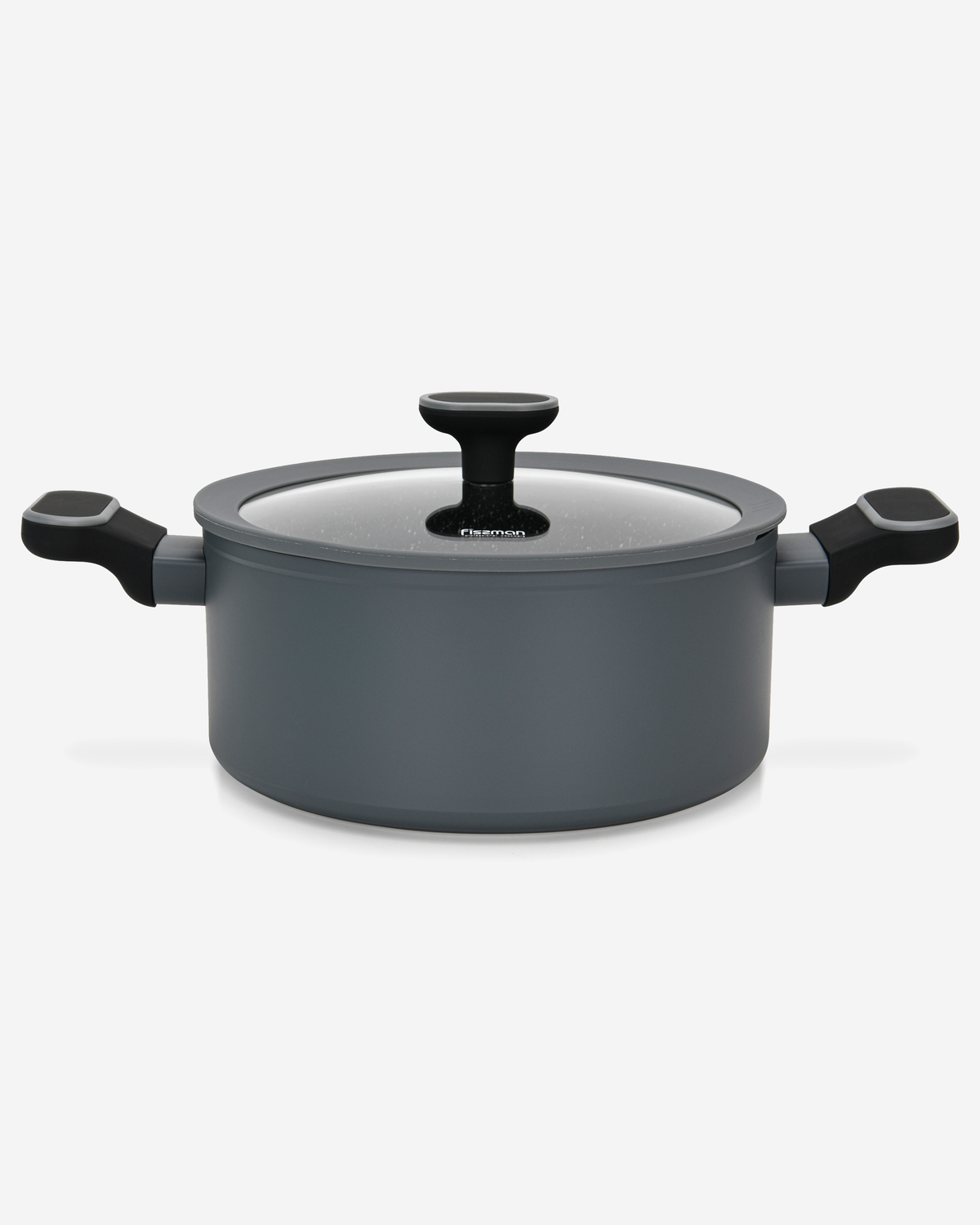 Fissman Stockpot Laura Aluminium Non-Stick 20cm 3L Glass Lid Induction