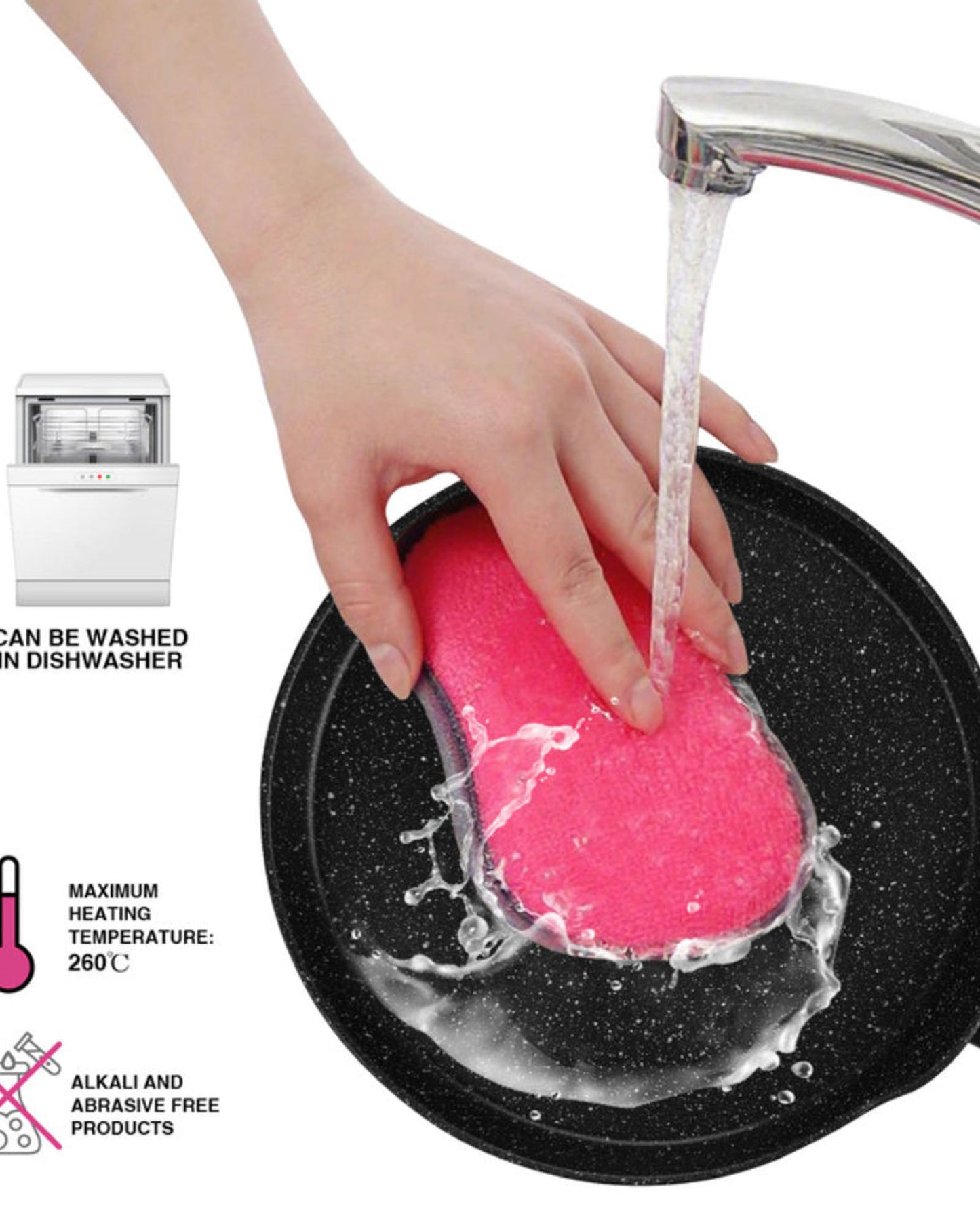 مقلاة فيسمان أنجيلا للكريب مصنوعة من الألومنيوم، قطرها 24 سم