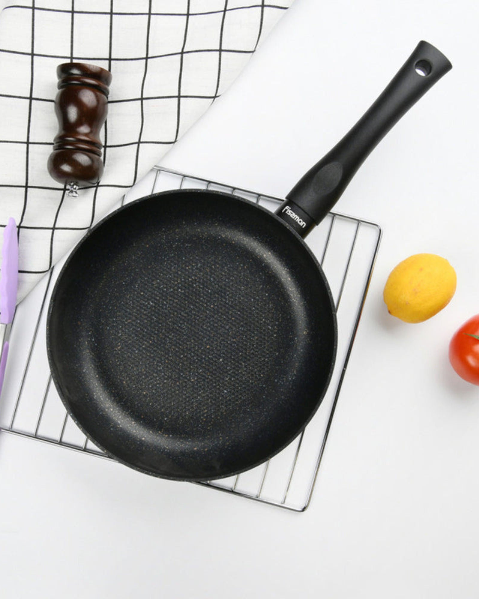 مقلاة فيسمان العميقة 26 سم + مقلاة عميقة 20 سم من سلسلة برومو متعددة الطبقات من الألومنيوم غير اللاصق