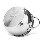 طقم أواني طهي فيسمان مارتينيز سيريز 18/10 من الفولاذ المقاوم للصدأ متعدد الطبقات مع قاعدة حثية، 6 قطع فضية