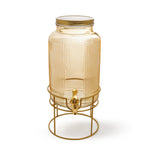 موزع مشروبات زجاجي من فيسمان سعة 5.8 لتر مع حامل معدني