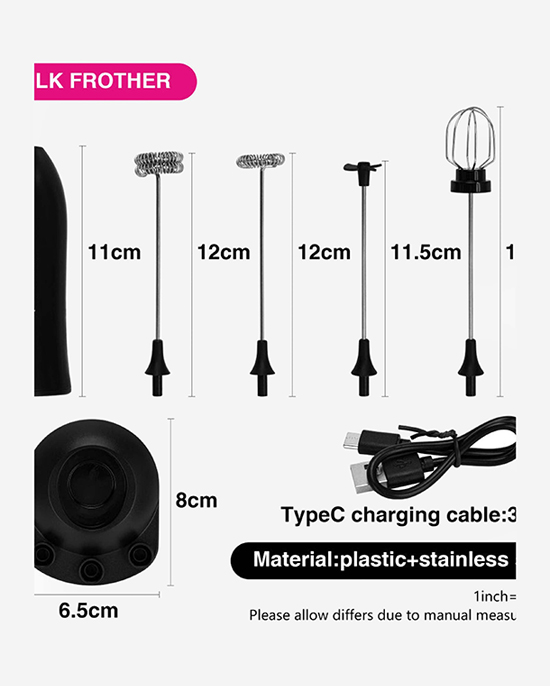 خلاط الحليب فيسمان (بلاستيك + فولاذ مقاوم للصدأ)