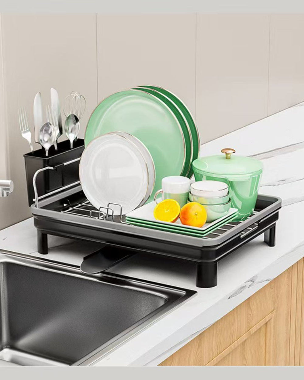 رف تجفيف الأطباق من فيسمان 48×32×16 سم