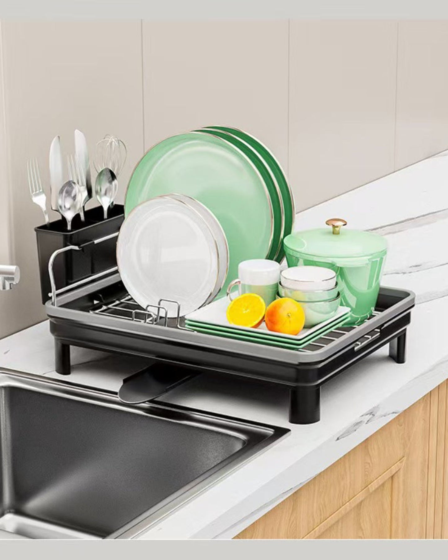 رف تجفيف الأطباق من فيسمان 48×32×16 سم