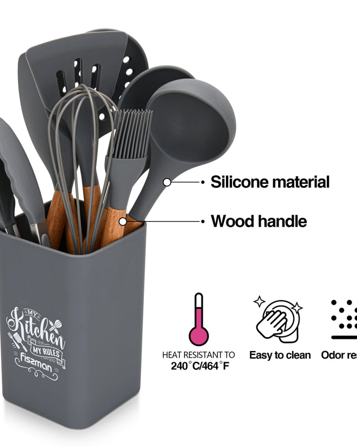 رف أدوات مطبخ فيسمان 9 قطع