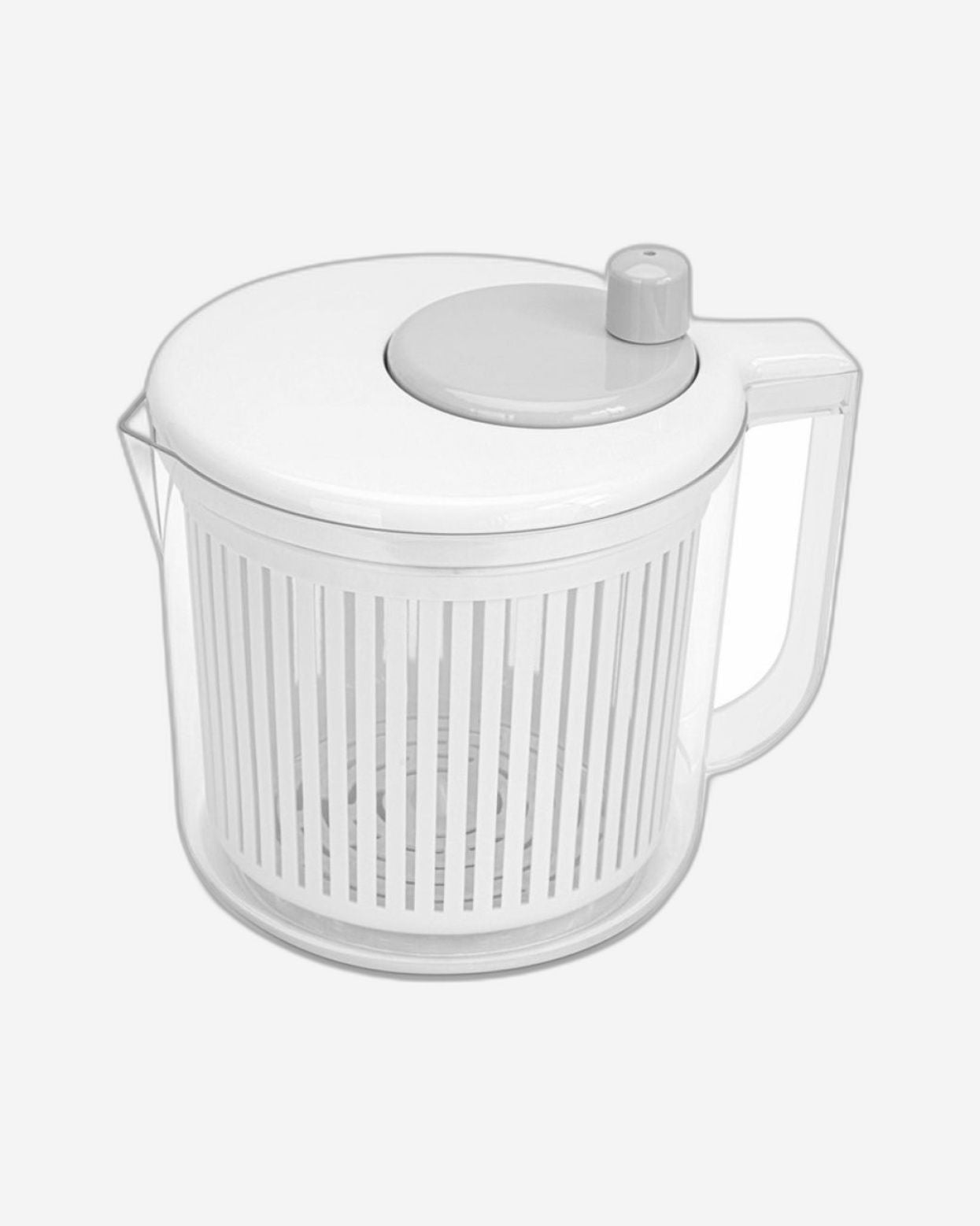 مجفف سلطة فيسمان 21 سم/2.5 لتر، غسالة خضراوات دوارة بلاستيكية مع وعاء