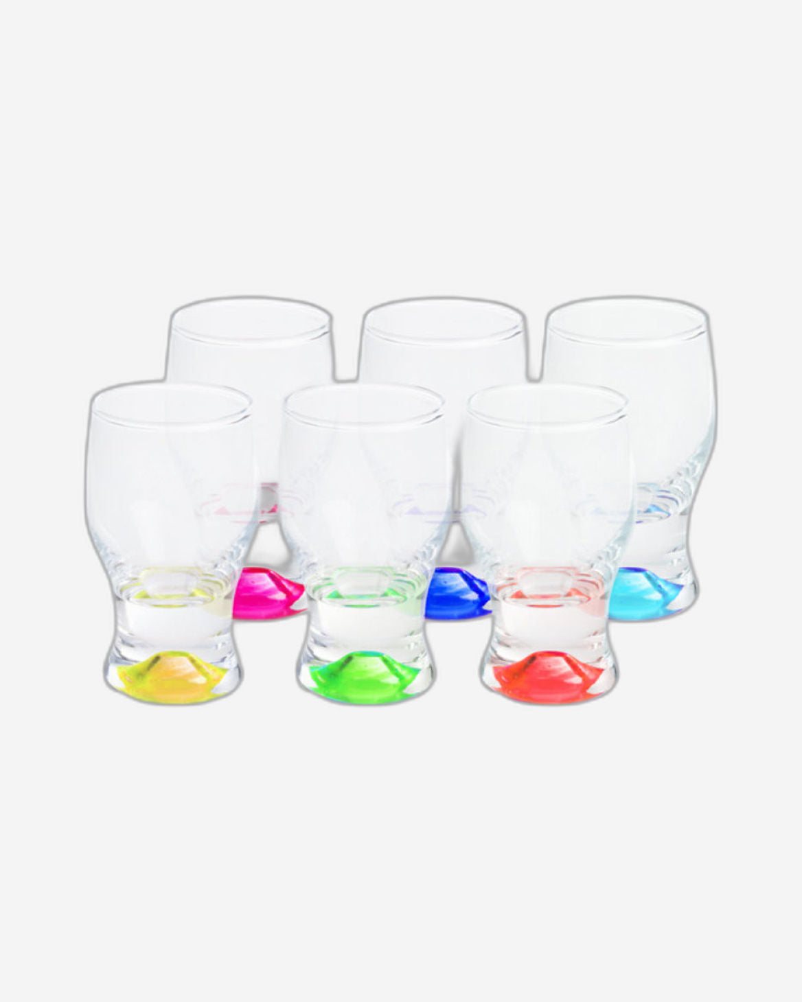 أكواب فيسمان الصغيرة، 6 قطع، سعة 60 مل، مع حامل زجاجي