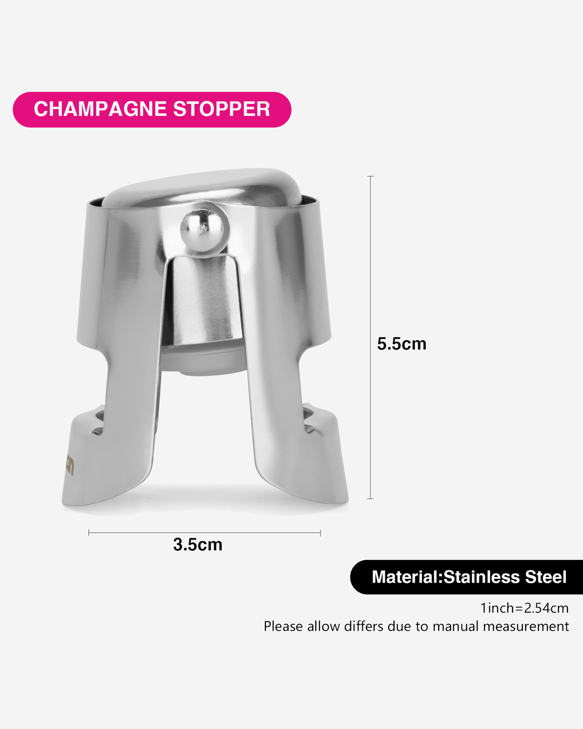 Fissman Champagne Stopper 5.5x4x5cm