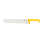 Since 1911 Made in Brazil Tramontina Professional Meat Knife with Stainless-Steel Blade and Yellow Polypropylene Handle 12"