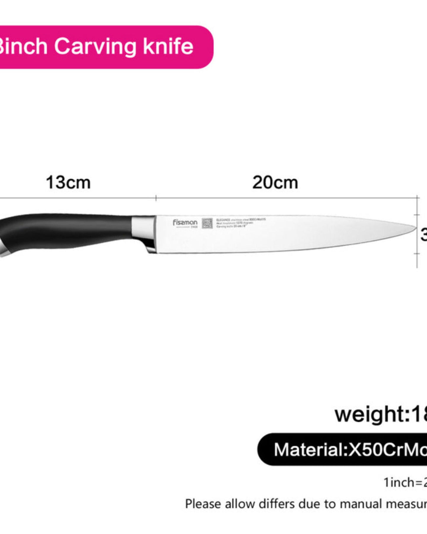 سكين نحت فيسمان إليجانس 8 بوصة