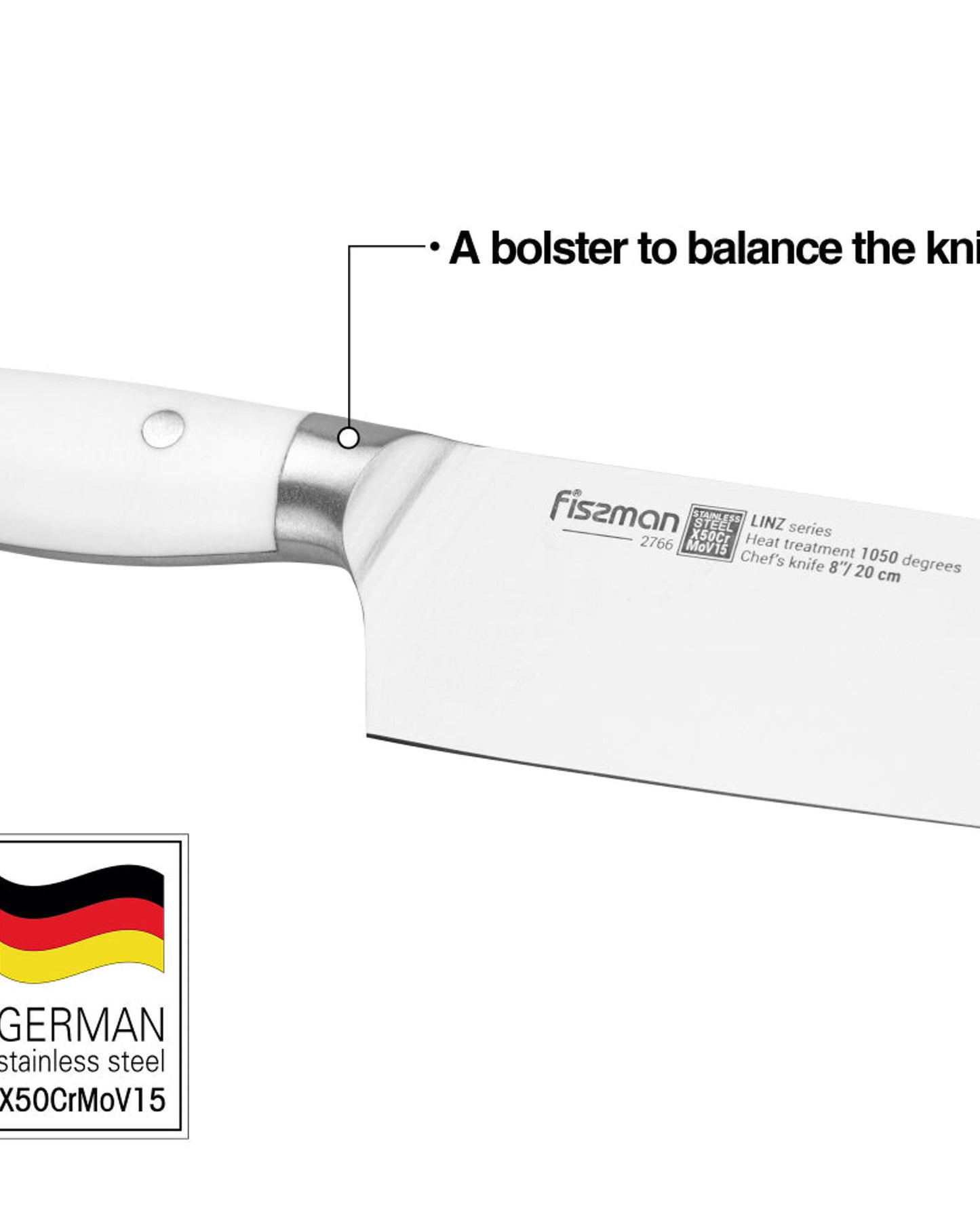 سكين طهاة فيسمان لينز 8 بوصة