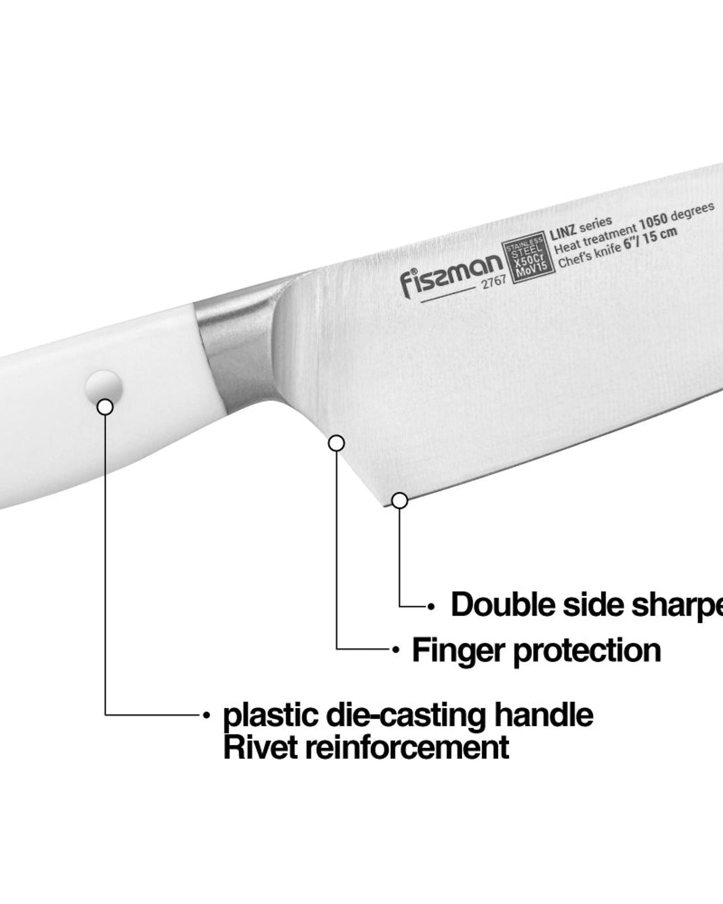 سكين طهاة فيسمان لينز 6 بوصة