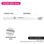 سكين تقطيع فيسمان 8 بوصات من لينز (فولاذ X50Cr15MoV)