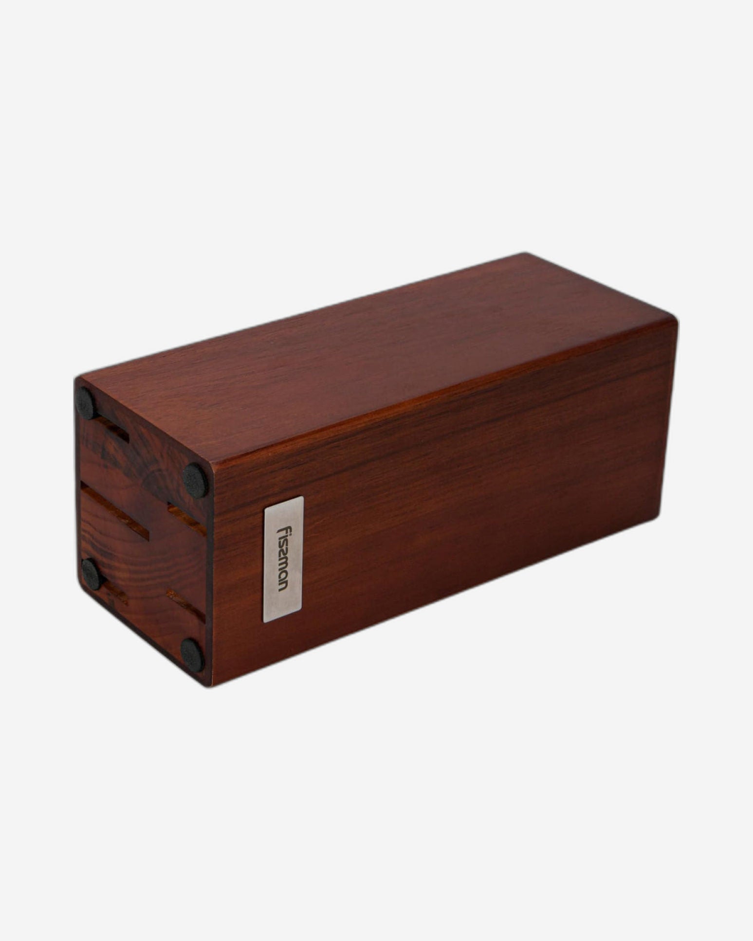 طقم سكاكين مطبخ فيسمان من 6 قطع مع كتلة خشبية، سكين طاهي من الفولاذ المقاوم للصدأ من سلسلة باسكوال، سكين تقطيع، سكين خبز، سكين متعدد الاستخدامات، سكين تقشير