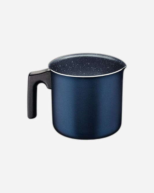 ترامونتينا منذ عام 1911، صنع في البرازيل، طقم أواني طهي من الألومنيوم من ترامونتينا مع طلاء ستارفلون ماكس غير اللاصق الداخلي والخارجي، أزرق، 7 قطع