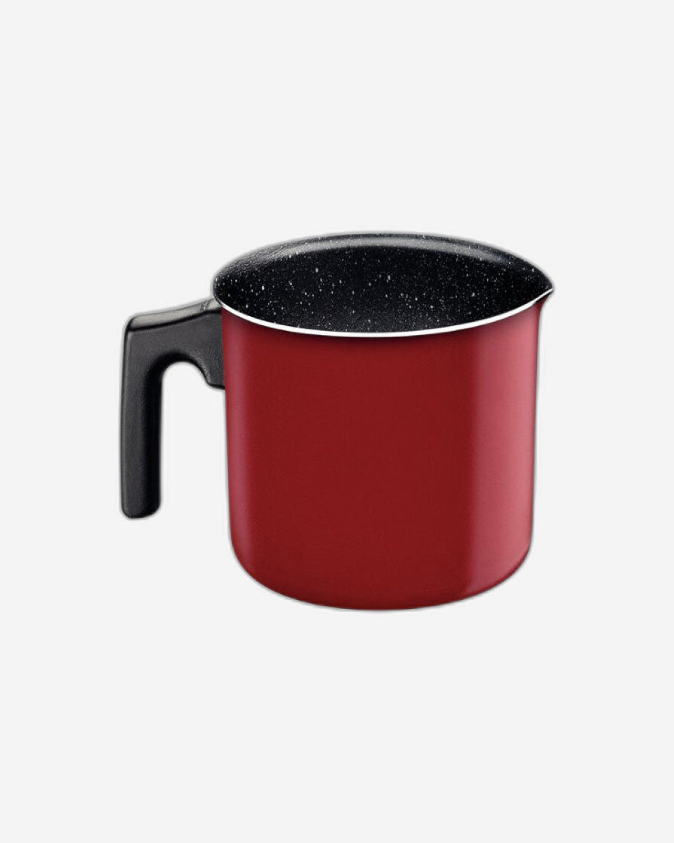 ترامونتينا منذ عام 1911، صنع في البرازيل، طقم أواني طهي من الألومنيوم من ترامونتينا مع طلاء ستارفلون ماكس غير لاصق داخلي وخارجي، أحمر، 9 قطع