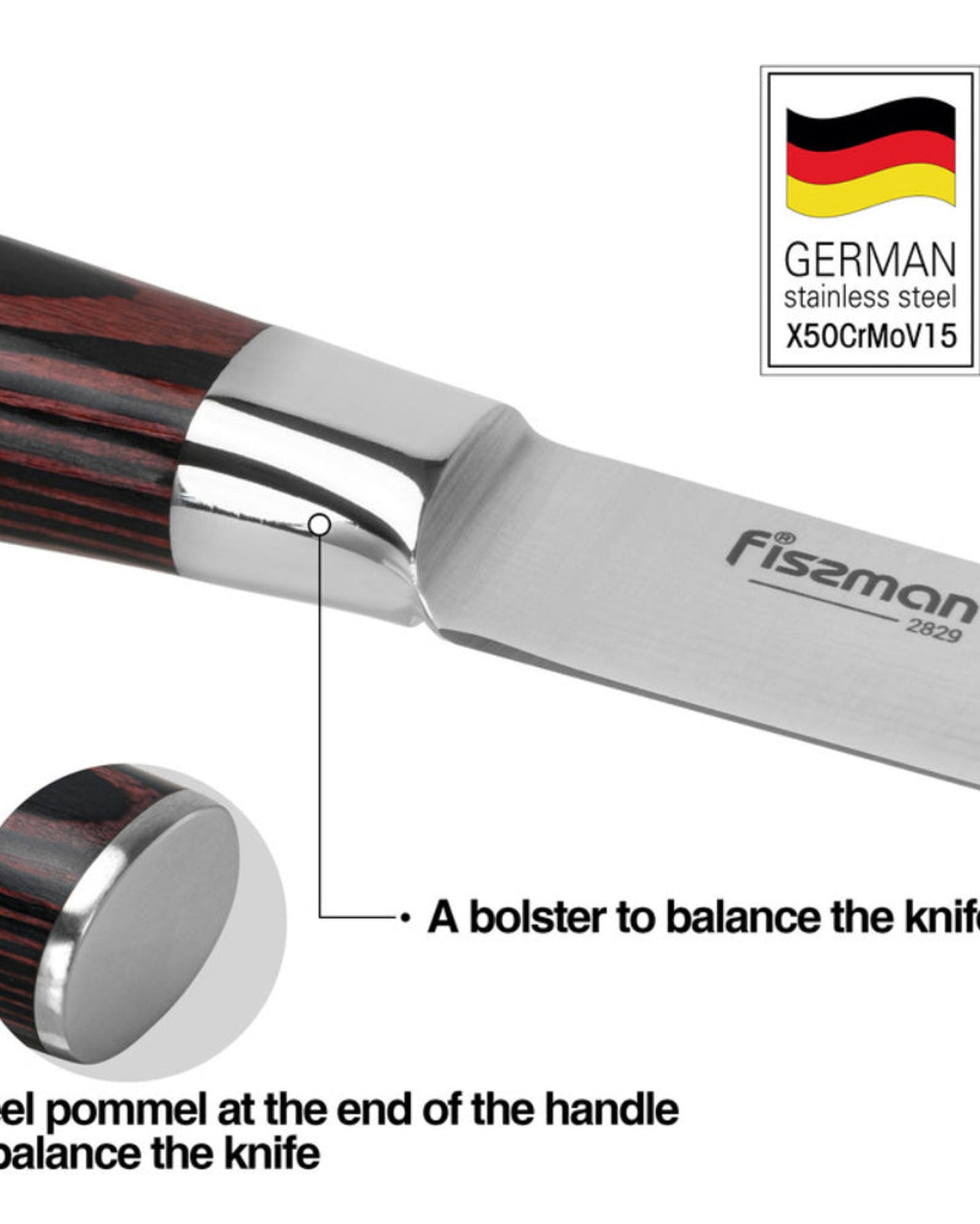 سكين فيسمان ٥ متعدد الاستخدامات من سلسلة راجنيتز (فولاذ X50Cr15MoV)