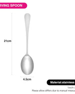 مجموعة أدوات مائدة فيسمان، ملعقة تقديم، 3 قطع، 21 سم، من الفولاذ المقاوم للصدأ، سلسلة فلافيا