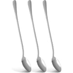 Fissman 3-Piece Latte Spoon 20cm, Long Handle Coffee Spoon, Cutlery Set Stainless Steel, Flavia Series