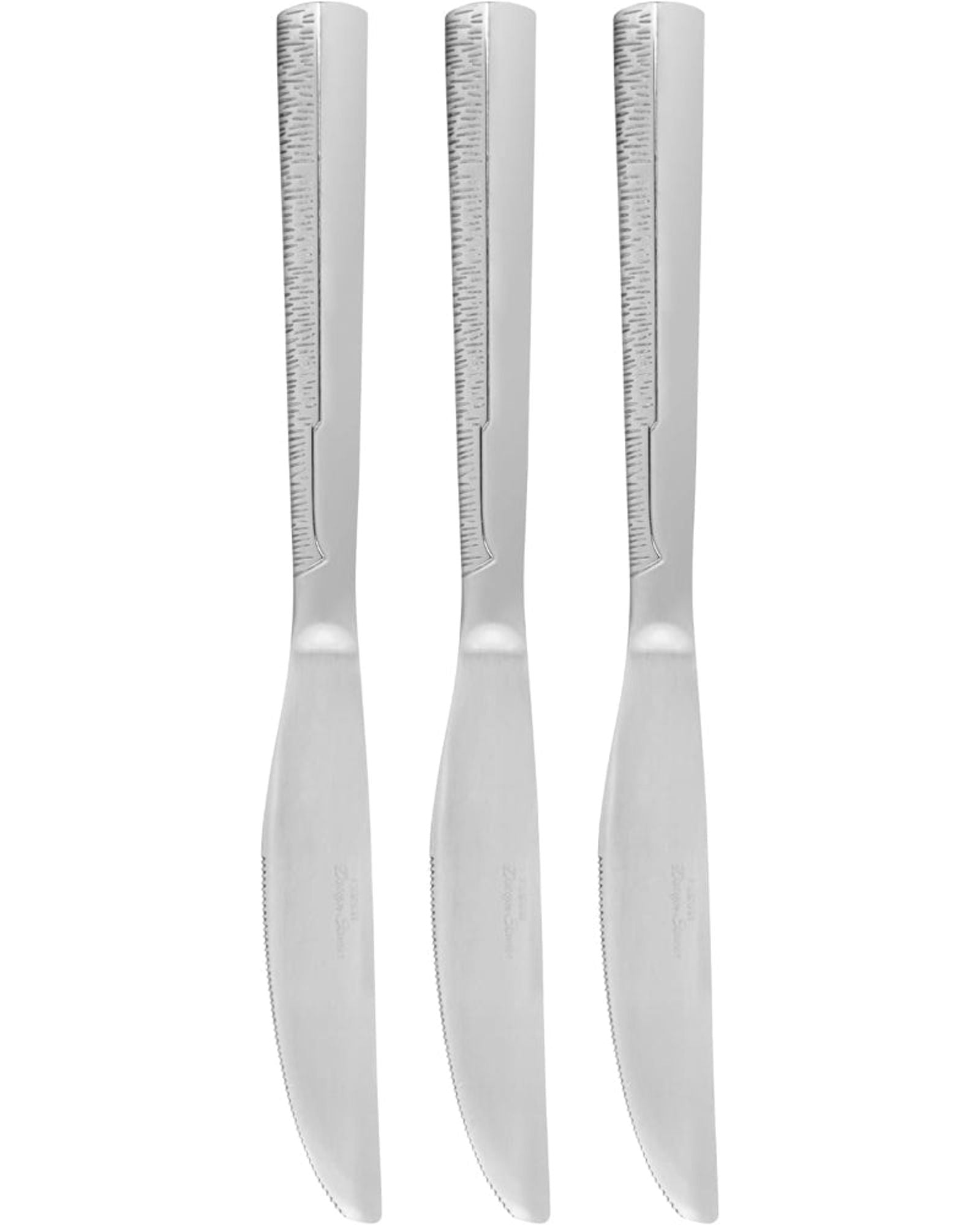 Fissman 3-Piece Dinner Knife 22.5cm, Stainless Steel Cutlery Set Flor Series