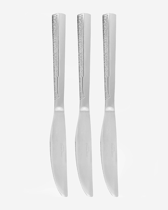 سكين عشاء فيسمان، 3 قطع، 22.5 سم، طقم أدوات مائدة من الفولاذ المقاوم للصدأ، سلسلة فلور