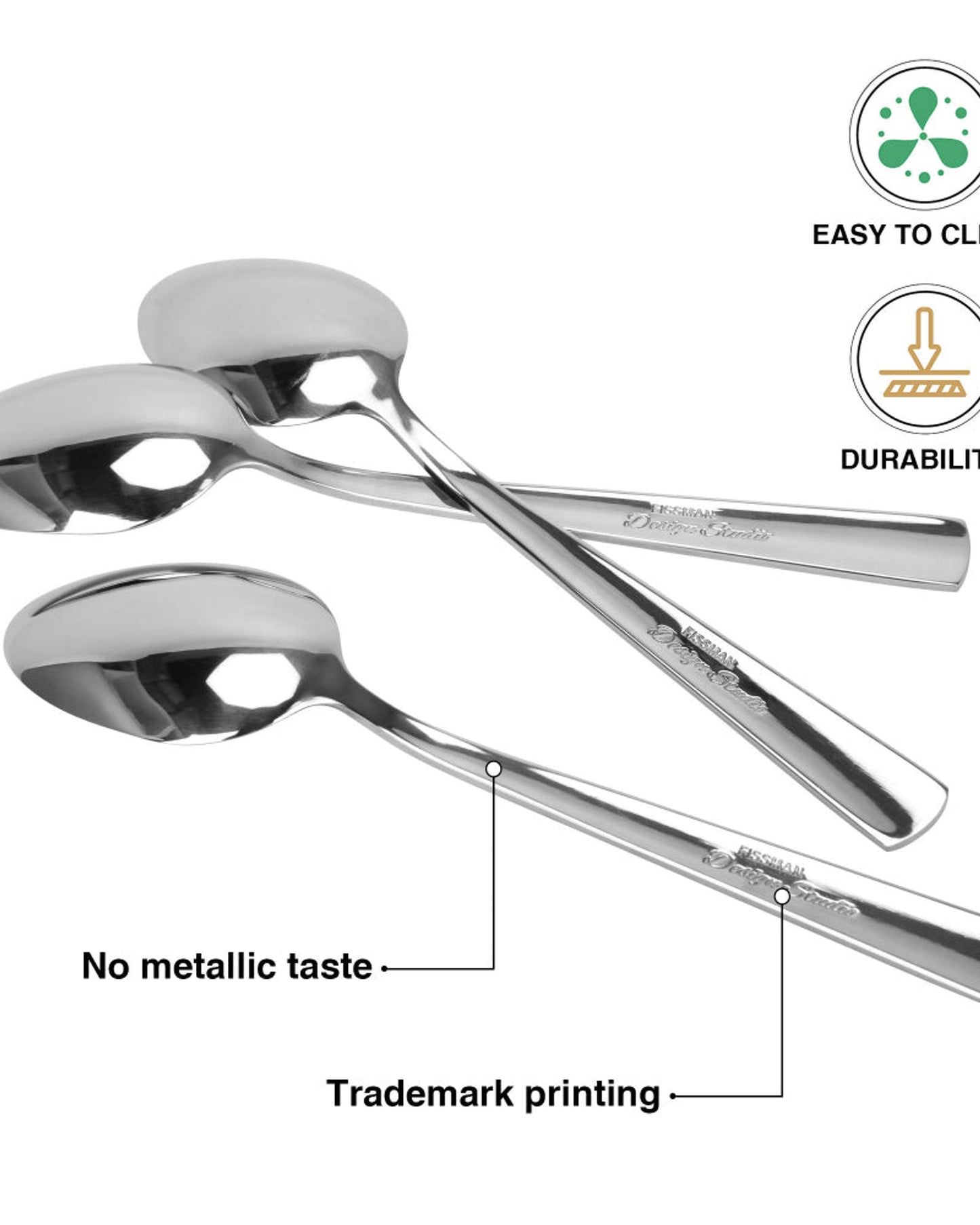 ملاعق عشاء فيسمان فلور، 3 قطع، 20 سم