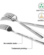 مجموعة أدوات مائدة من الفولاذ المقاوم للصدأ من فيسمان، 3 قطع، مقاس 15 سم، سلسلة فلور