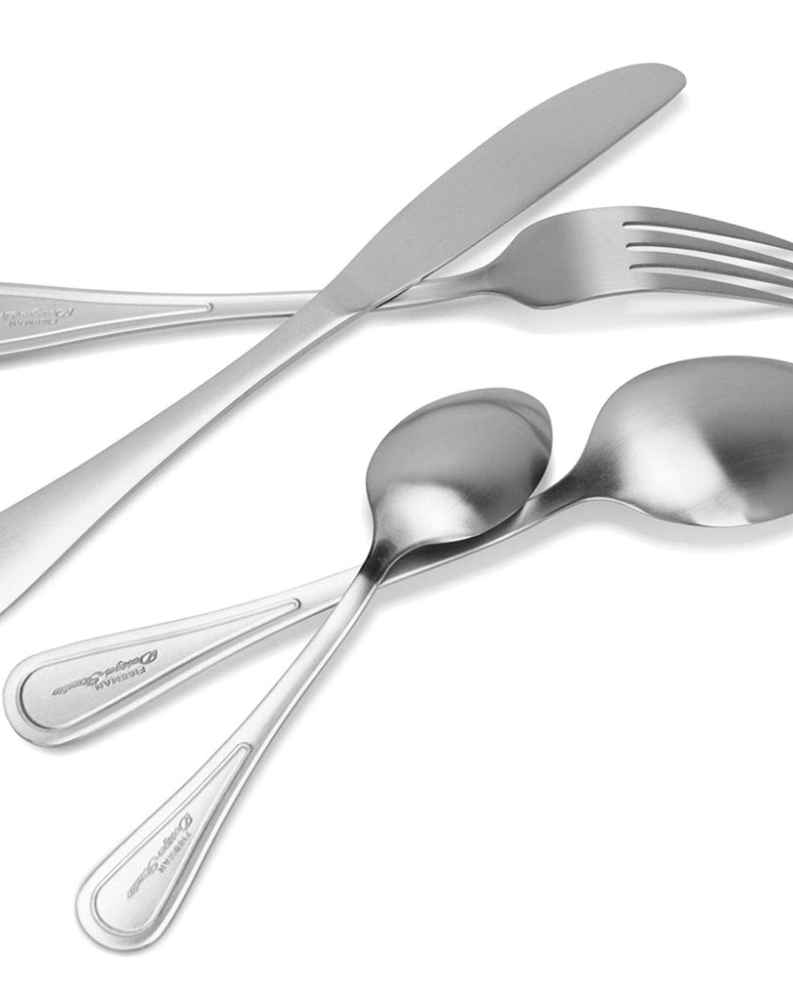 طقم أدوات مائدة فيسمان من 24 قطعة، من الفولاذ المقاوم للصدأ، سلسلة فورتين