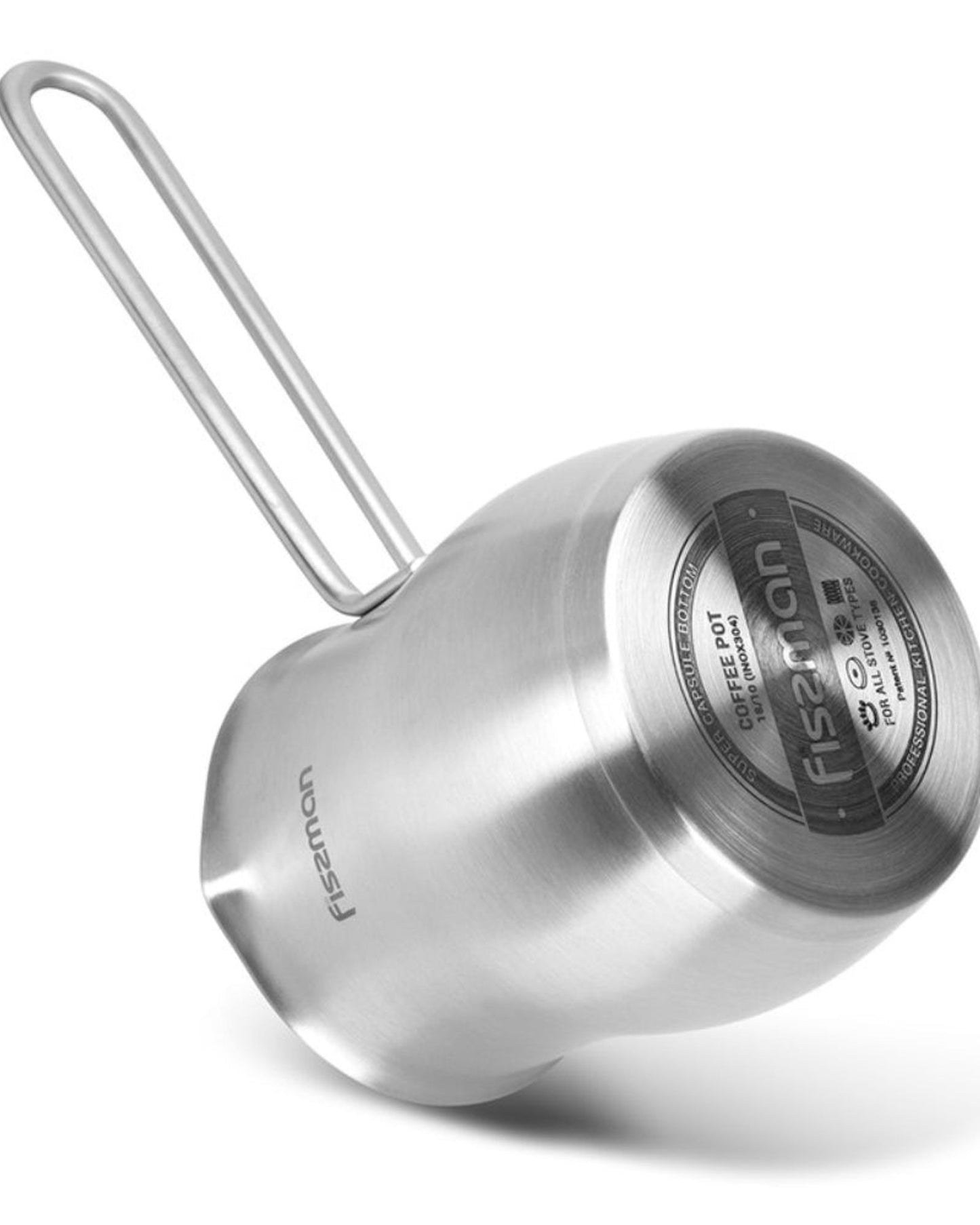 إبريق قهوة تركي فيسمان 580 مل مع قاعدة حثية من الفولاذ المقاوم للصدأ