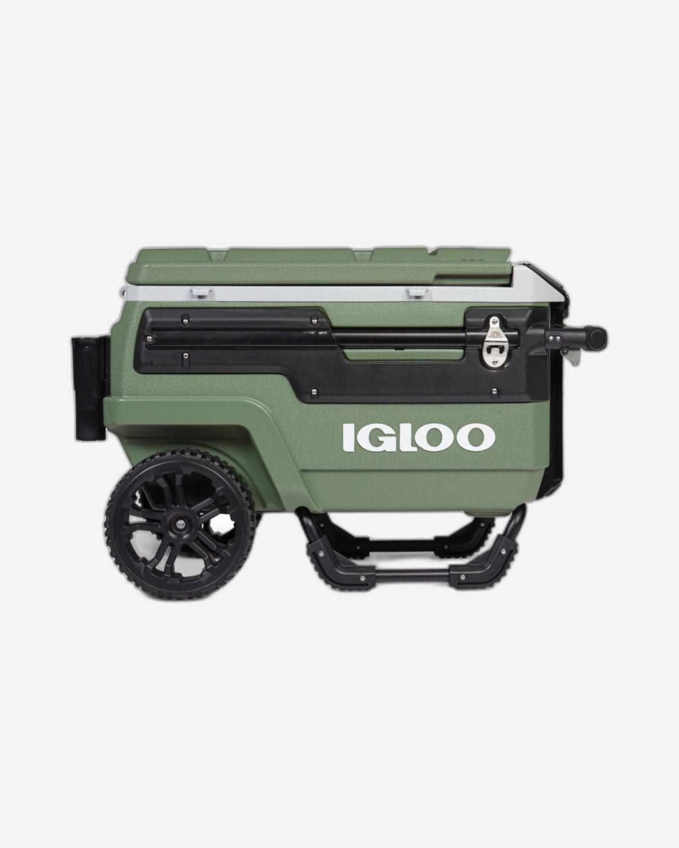 ثلاجة Igloo-70 Qt Premium Trailmate بعجلات متدحرجة - لون أخضر عتيق