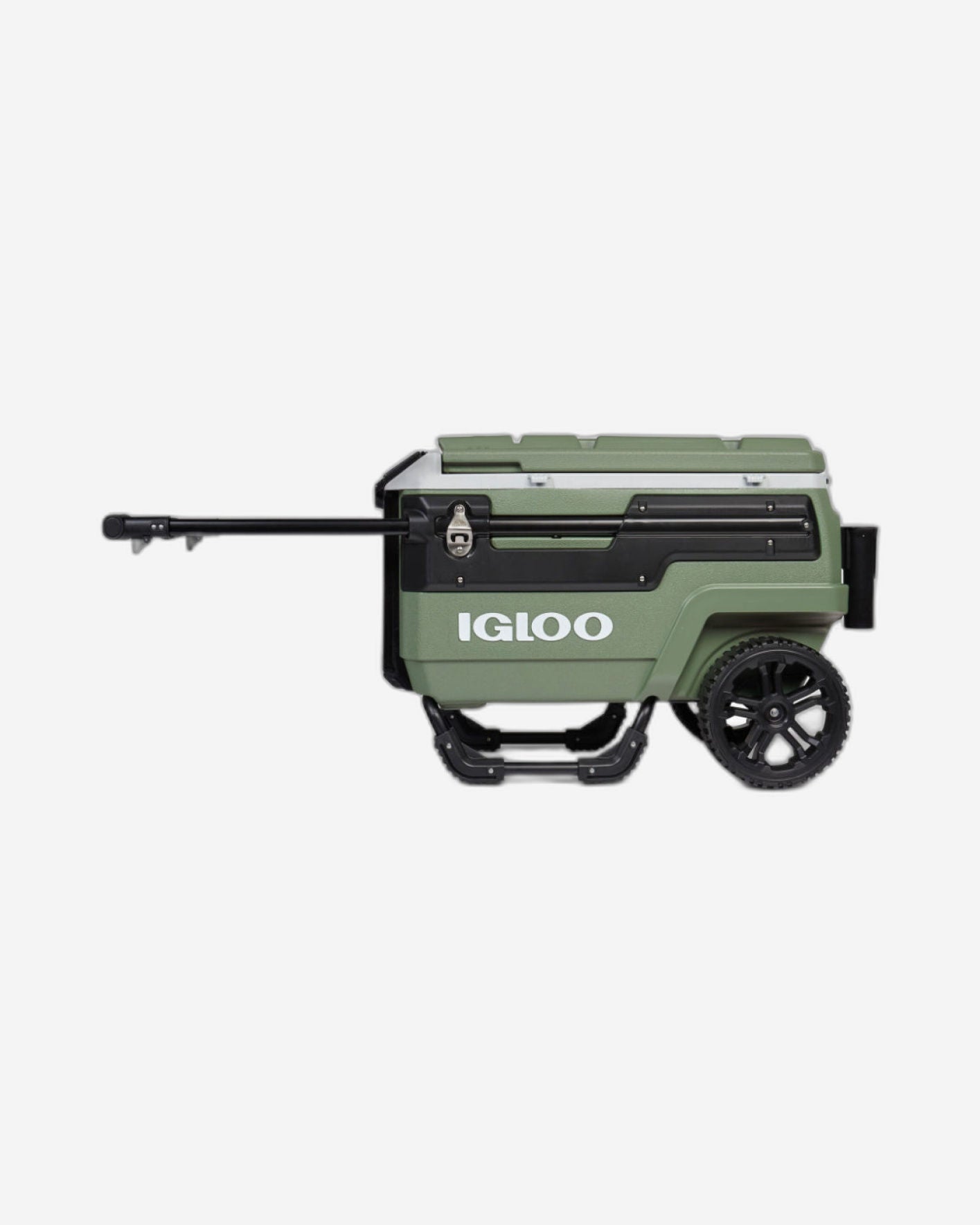 ثلاجة Igloo-70 Qt Premium Trailmate بعجلات متدحرجة - لون أخضر عتيق