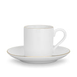 أكواب فيسمان من قطعتين، سلسلة فلوري، سعة 100 مل مع صحون، صينية عظمية جديدة