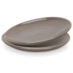Fissman 2-Piece Plates Firmina Brown 26cm New Bone China