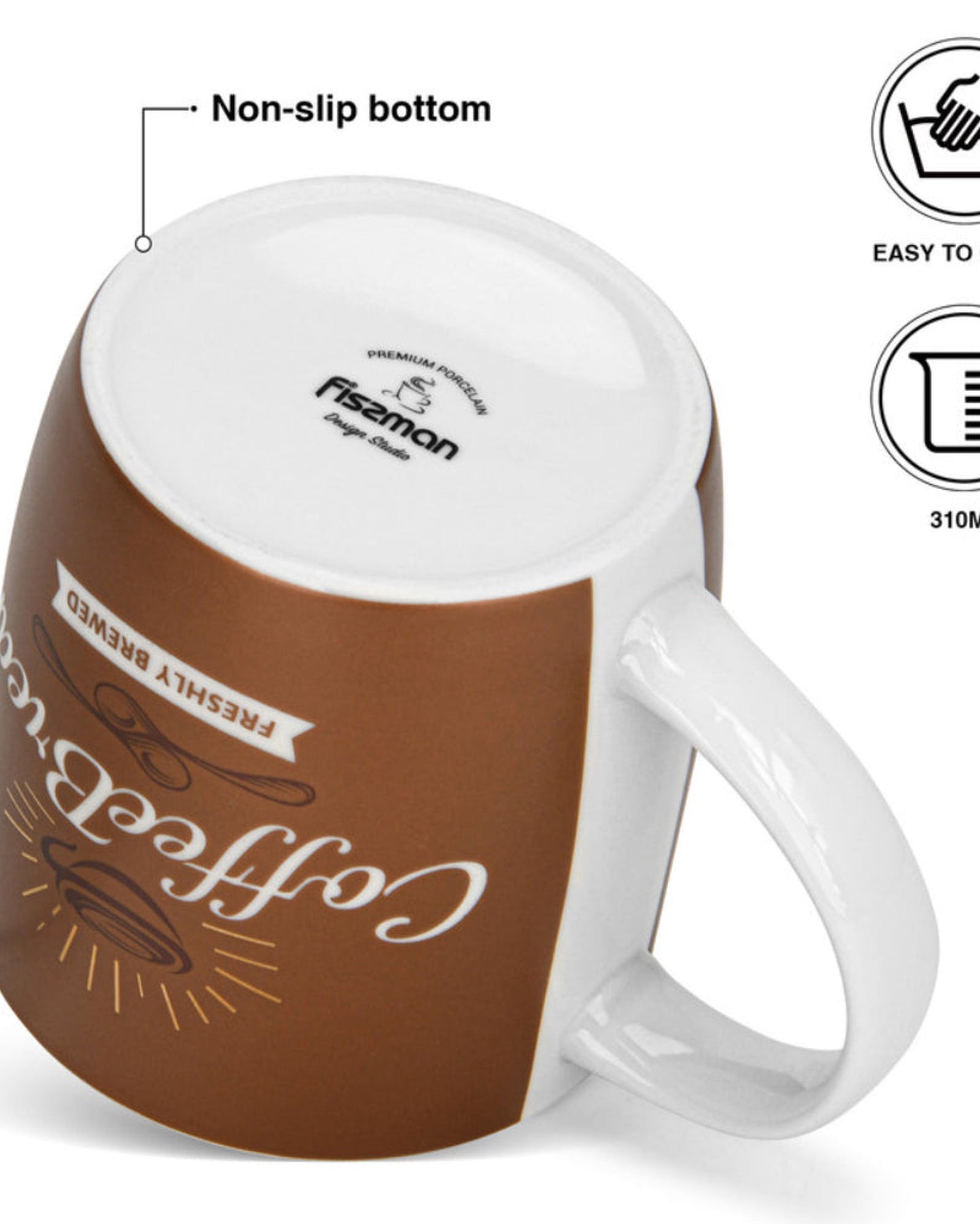 أكواب فيسمان لاستراحة القهوة، قطعتان، 310 مل