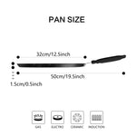 مقلاة كريب فيسمان غير لاصقة، 32 سم، مقلاة كريب من الألومنيوم سلسلة فيوري، قاعدة حثية