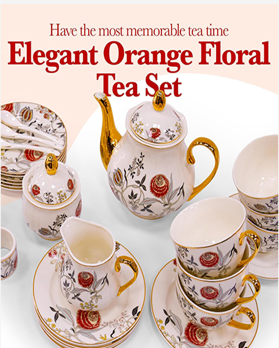 طقم شاي إيفا سولو دائري مكون من 31 قطعة 