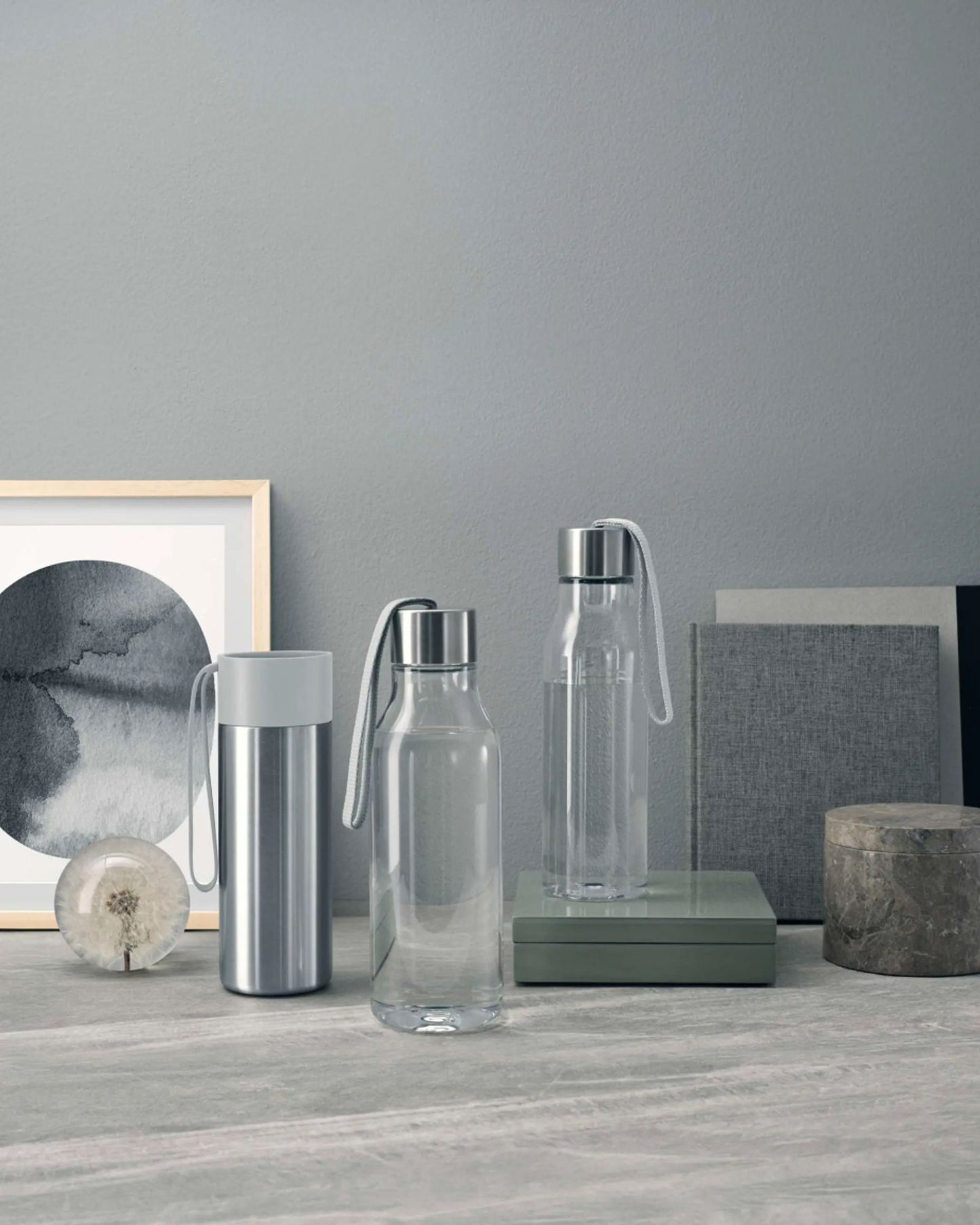 زجاجة شرب إيفا سولو 503025 سعة 0.5 لتر، لون رمادي غامق